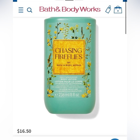 Bath & Body Works chasing fireflies lotion 236ml - Picture 3 of 3
